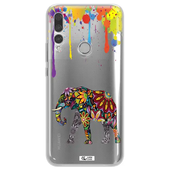 Mandala Elephant Huawei Y9 Prime 2019 Clear TPU Case