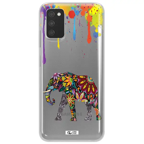 Mandala Elephant Samsung A03S Clear TPU Case