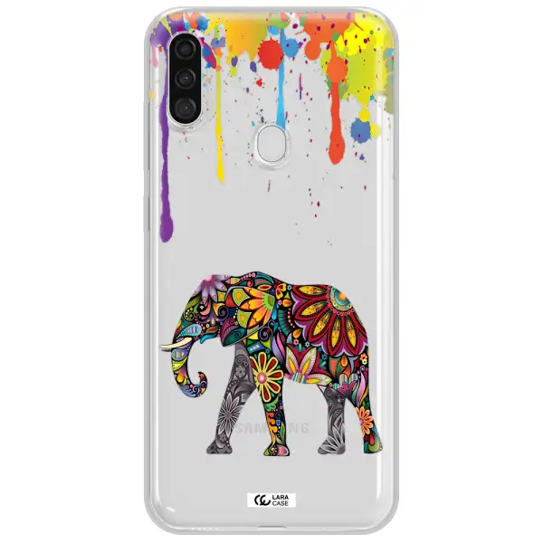Mandala Elephant Samsung A11 Clear TPU Case