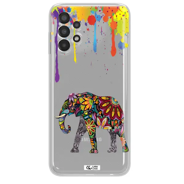 Mandala Elephant Samsung A13 Clear TPU Case