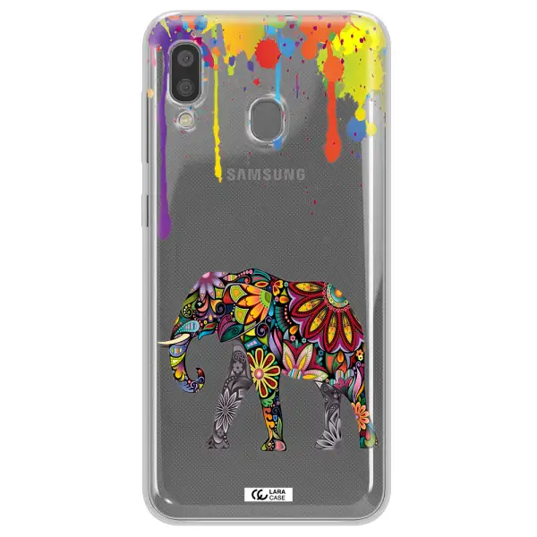 Mandala Elephant Samsung A20 Clear TPU Case