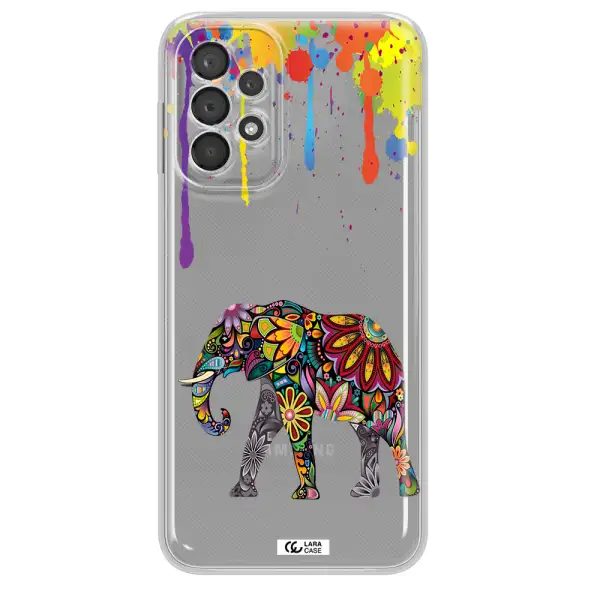 Mandala Elephant Samsung A23 5G Clear Tpu Case