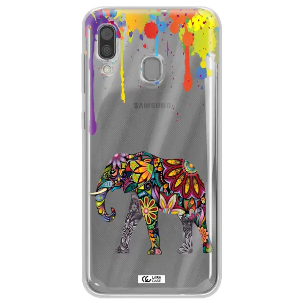 Mandala Elephant Samsung A30 Clear TPU Case