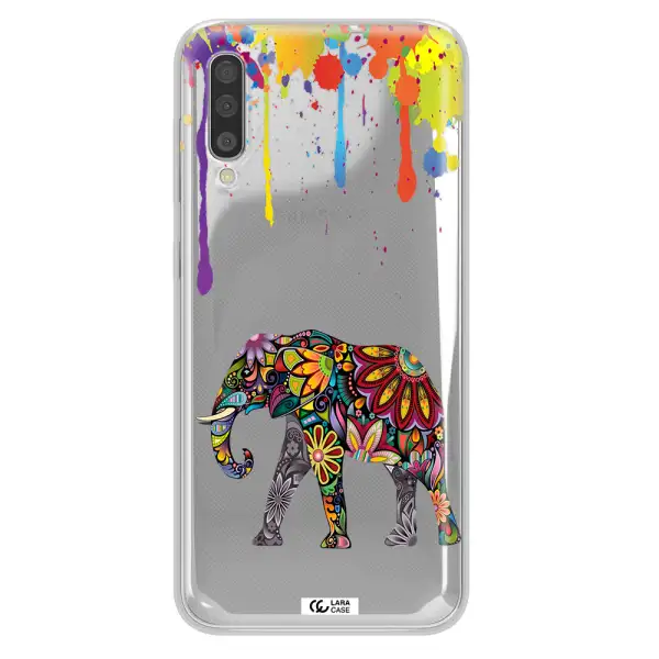 Mandala Elephant Samsung A50 Clear TPU Case