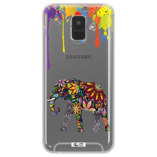 Mandala Elephant Samsung A6 Clear TPU Case