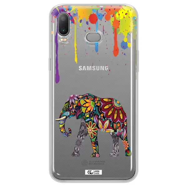 Mandala Elephant Samsung A6S Clear TPU Case