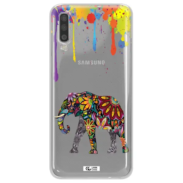 Mandala Elephant Samsung A70S Clear Tpu Case