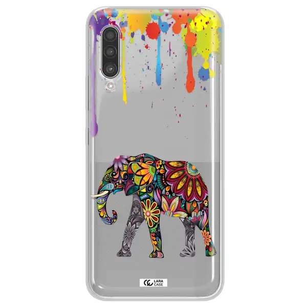 Mandala Elephant Samsung A90 Clear TPU Case