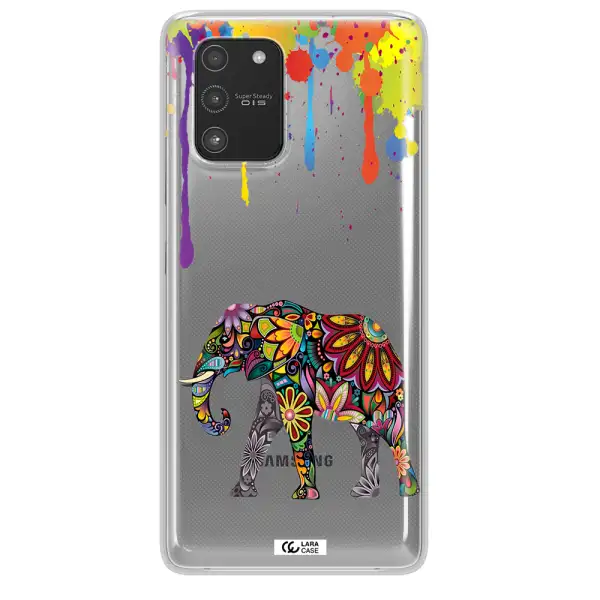 Mandala Elephant Samsung A91 Clear TPU Case