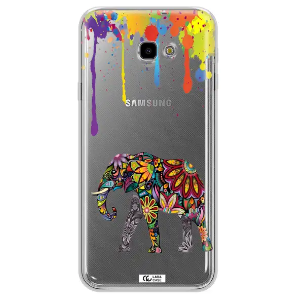 Mandala Elephant Samsung J4 Plus Clear TPU Case