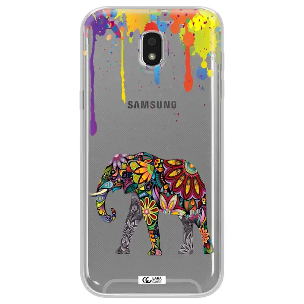 Mandala Elephant Samsung J5 2017 Clear TPU Case