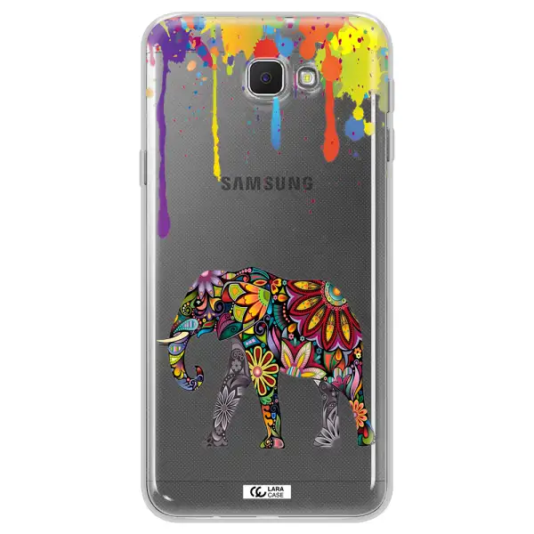 Mandala Elephant Samsung J5 Prime Clear TPU Case