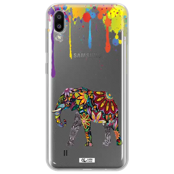 Mandala Elephant Samsung M10 Clear TPU Case