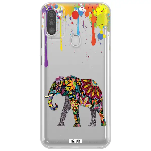 Mandala Elephant Samsung M11 Clear TPU Case