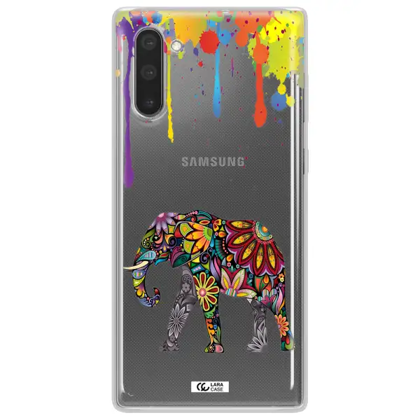 Mandala Elephant Samsung Note 10 Clear TPU Case