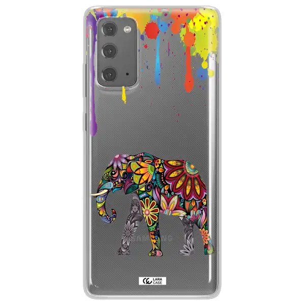 Mandala Elephant Samsung Note 20 Clear TPU Case