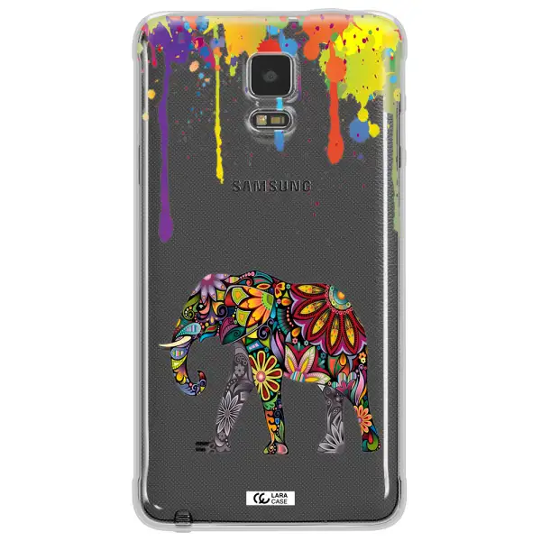 Mandala Elephant Samsung Note 4 Clear TPU Case
