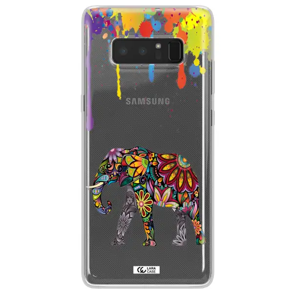 Mandala Elephant Samsung Note 8 Clear TPU Case