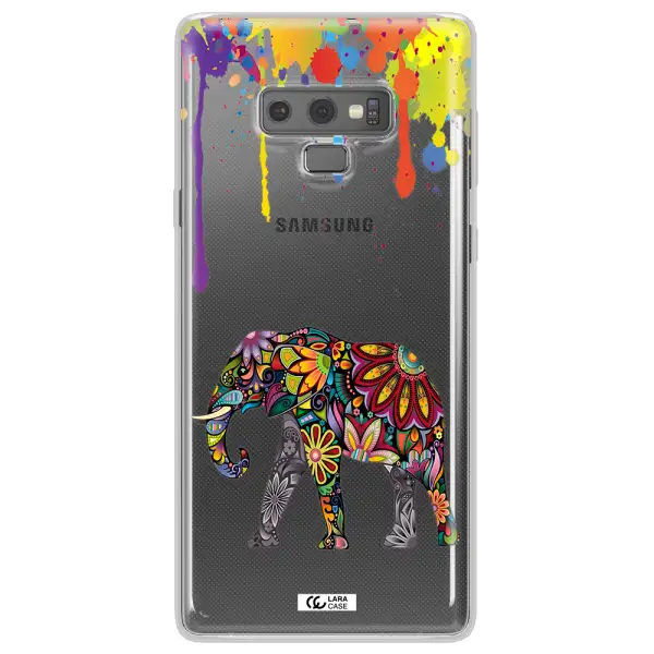 Mandala Elephant Samsung Note 9 Clear TPU Case