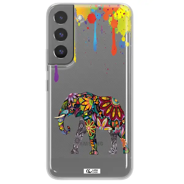 Mandala Elephant Samsung S 22 Plus Clear TPU Case