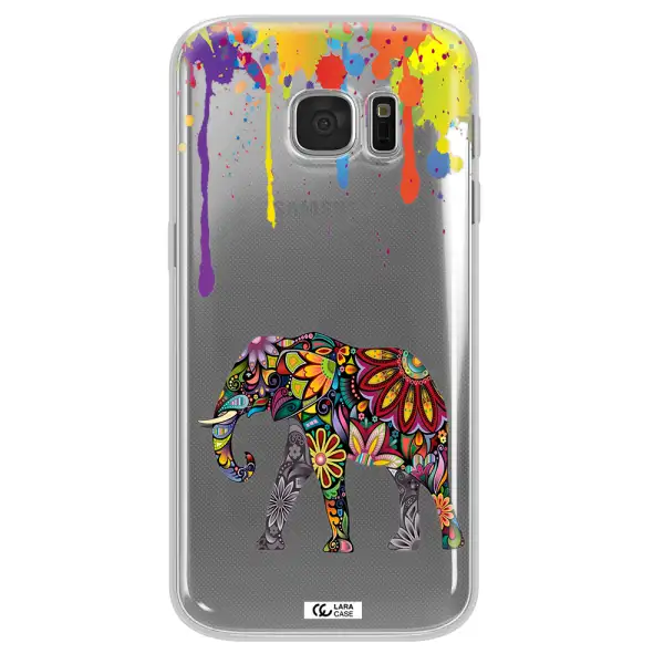 Mandala Elephant Samsung S 7 Clear TPU Case
