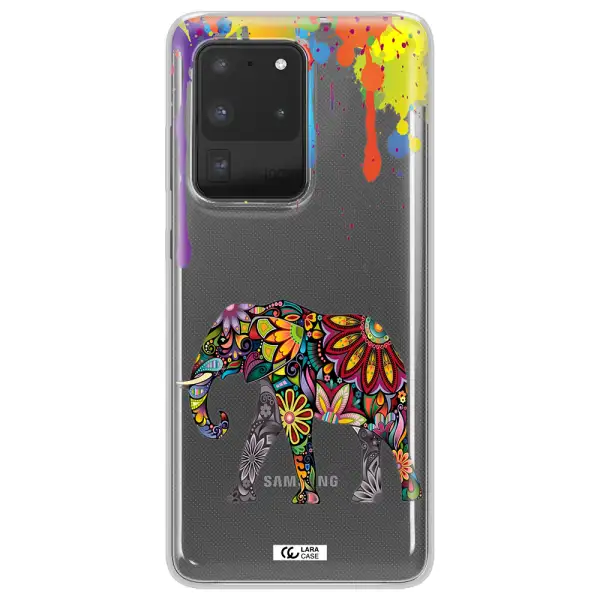 Mandala Elephant Samsung S20 Ultra Clear TPU Case