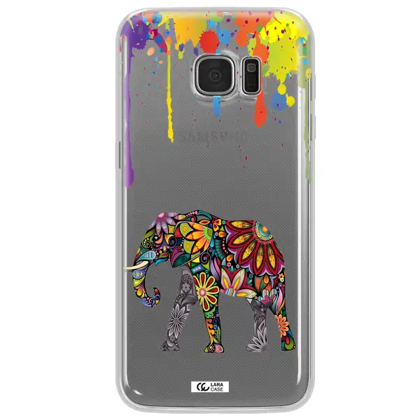 Mandala Elephant Samsung S7 Edge Clear TPU Case