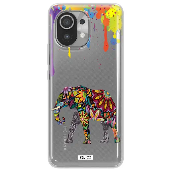 Mandala Elephant Xiaomi Mi 11 Clear TPU Case