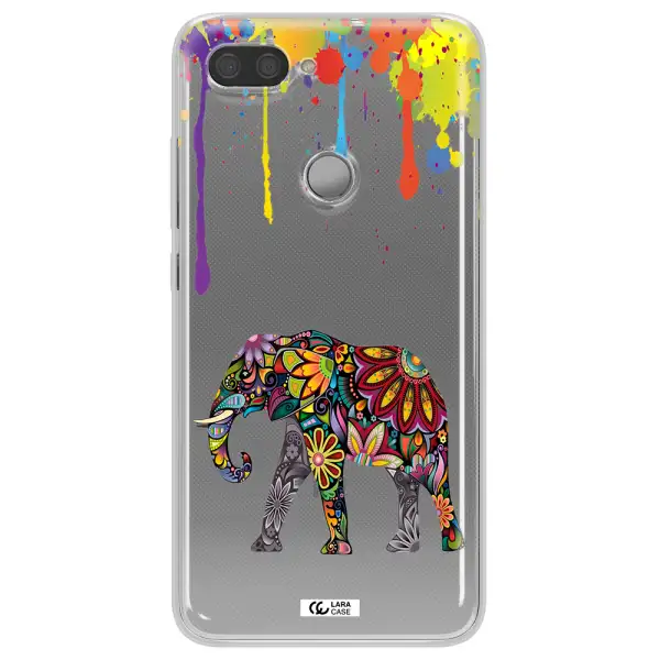 Mandala Elephant Xiaomi Mi 8 Lite Clear TPU Case