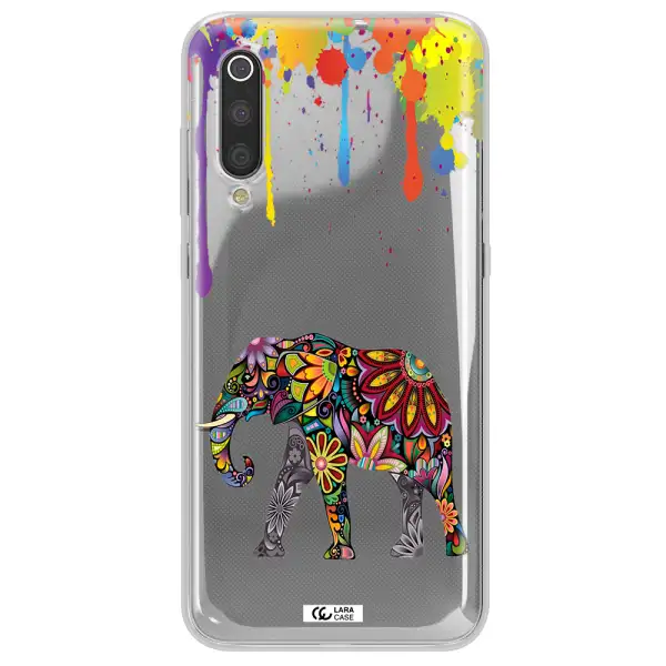 Mandala Elephant Xiaomi Mi 9 Clear TPU Case