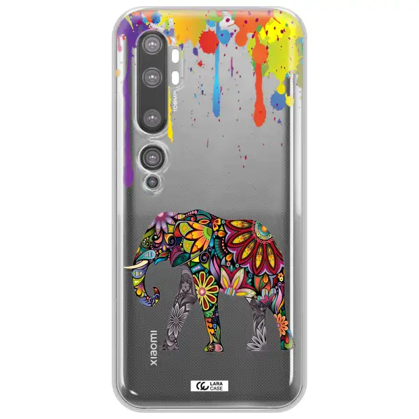 Mandala Elephant Xiaomi Mi Note 10 Clear TPU Case