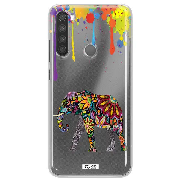 Mandala Elephant Xiaomi Note 8 Clear TPU Case