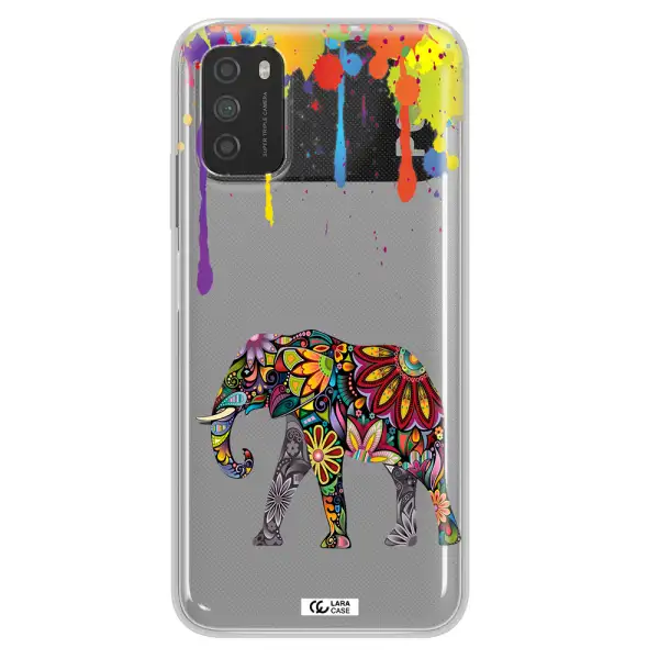 Mandala Elephant Xiaomi Poco M3 Clear TPU Case