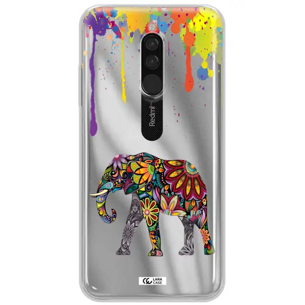 Mandala Elephant Xiaomi Redmi 8 Clear Tpu Case