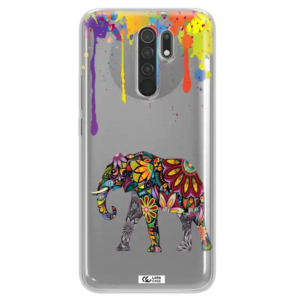 Mandala Elephant Xiaomi Redmi 9 Clear TPU Case