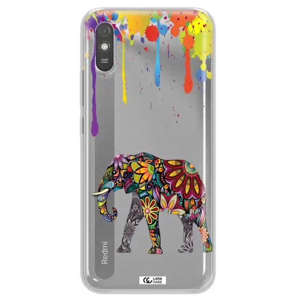 Mandala Elephant Xiaomi Redmi 9A Clear TPU Case