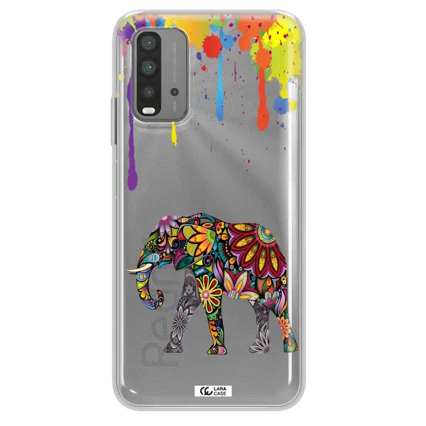 Mandala Elephant Xiaomi Redmi 9T Clear TPU Case