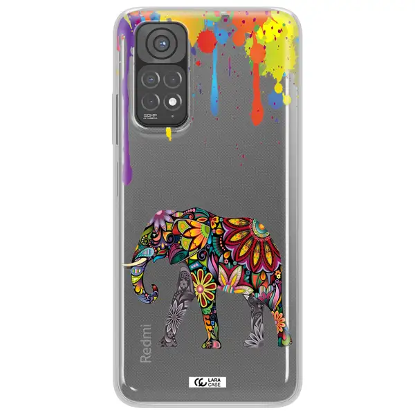 Mandala Elephant Xiaomi Redmi Note 11 Clear TPU Case
