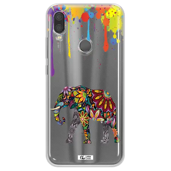 Mandala Elephant Xiaomi Redmi Note 7 Clear TPU Case