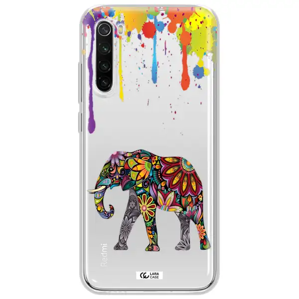 Mandala Elephant Xiaomi Redmi Note 8T Clear Tpu Case