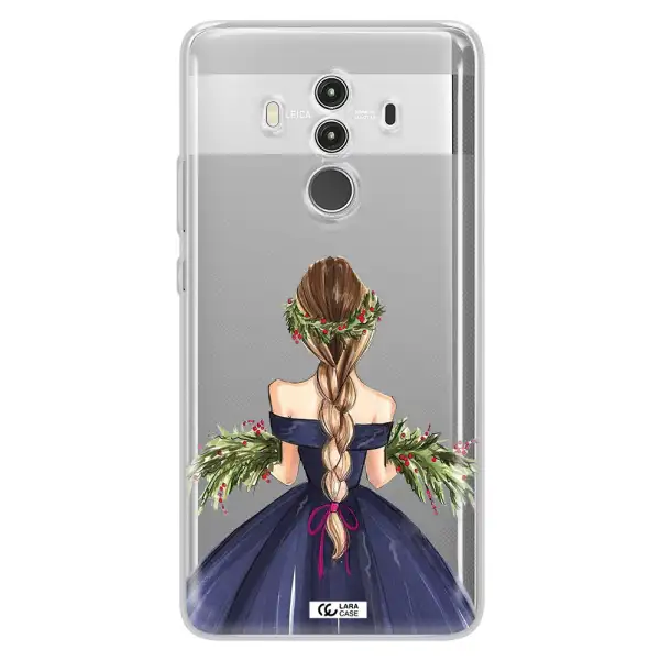 Long Hair Girl Watercolor Huawei Mate 10 Clear TPU Case
