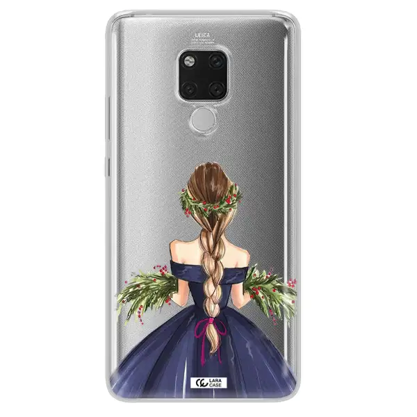 Long Hair Girl Watercolor Huawei Mate 20X Clear TPU Case