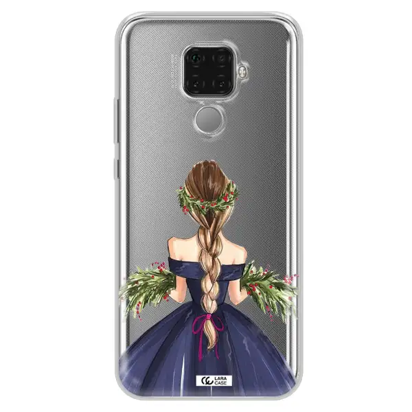 Long Hair Girl Watercolor Huawei Mate 30 Lite Clear TPU Case