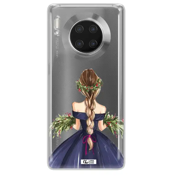 Long Hair Girl Watercolor Huawei Mate 30 Pro Clear TPU Case