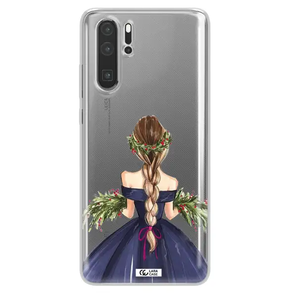 Long Hair Girl Watercolor Huawei P30 Pro Clear TPU Case