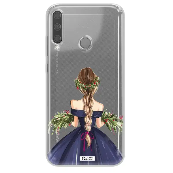 Long Hair Girl Watercolor Huawei P40 Lite E Clear TPU Case