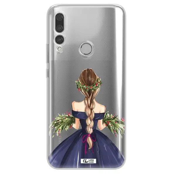 Long Hair Girl Watercolor Huawei Y9 Prime 2019 Clear TPU Case