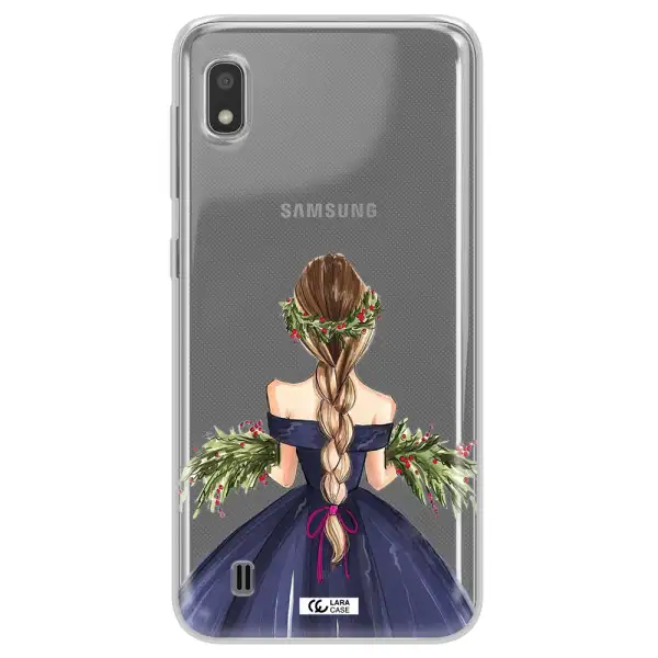 Long Hair Girl Watercolor Samsung A10 Clear TPU Case