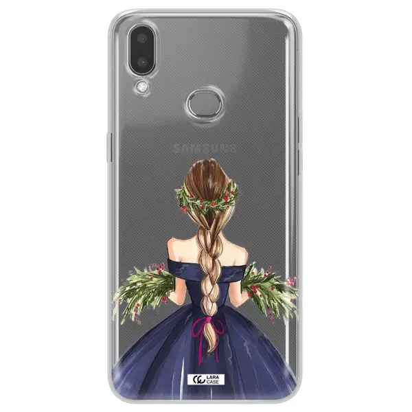 Long Hair Girl Watercolor Samsung A10S Clear TPU Case