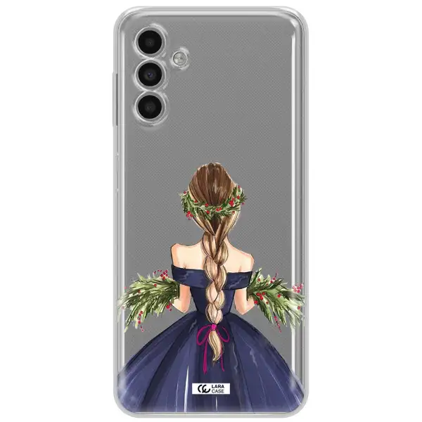Long Hair Girl Watercolor Samsung A13 5G Clear Tpu Case
